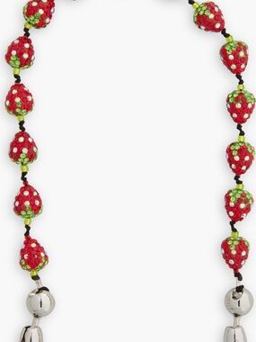 Strawberry Crystal Pavé Beaded Wrist Strap for IPhone Case